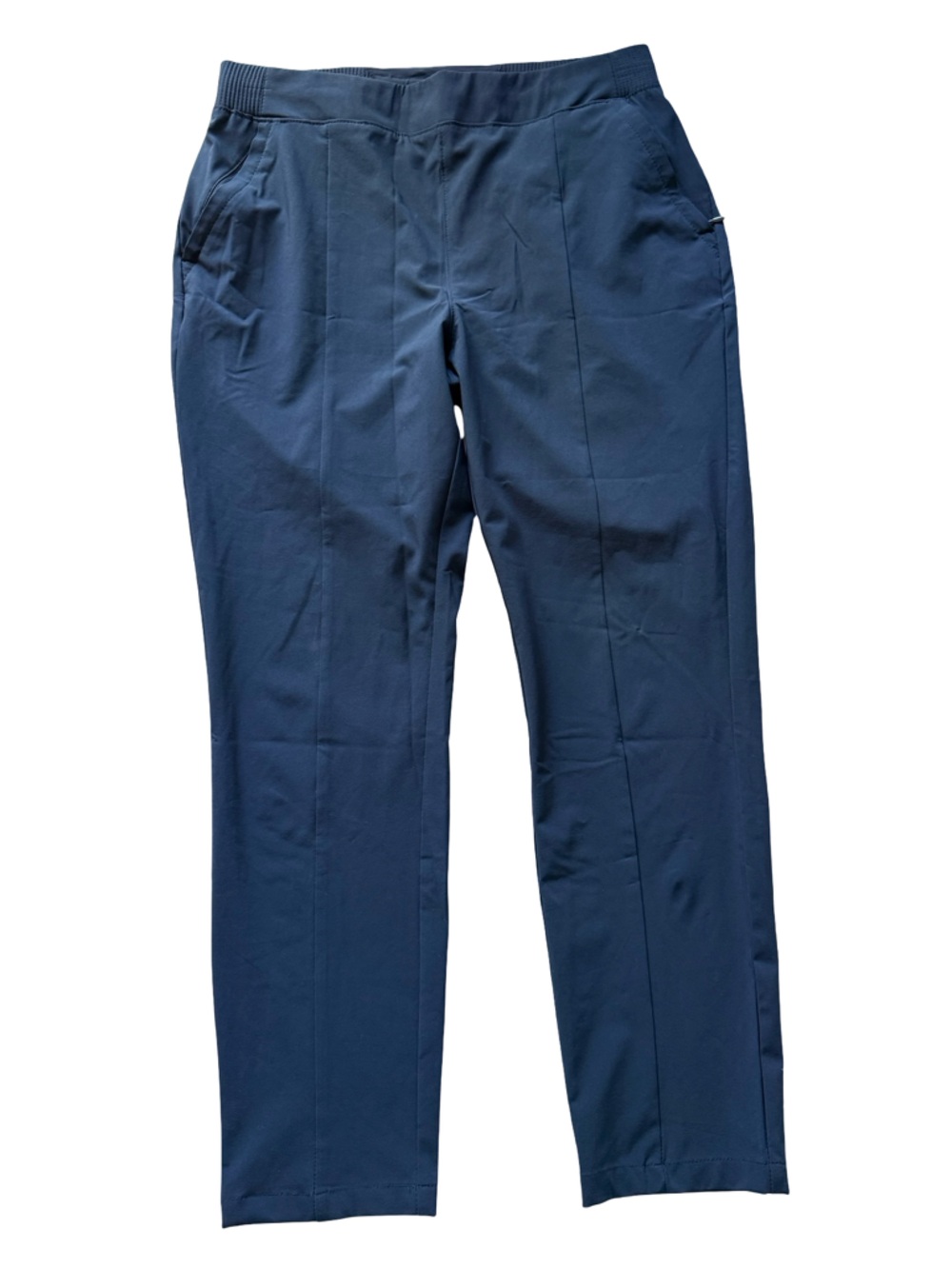 Women’s Columbia PFG Navy Blue Hiking Outdoor Straight Leg Pants Medium Short
